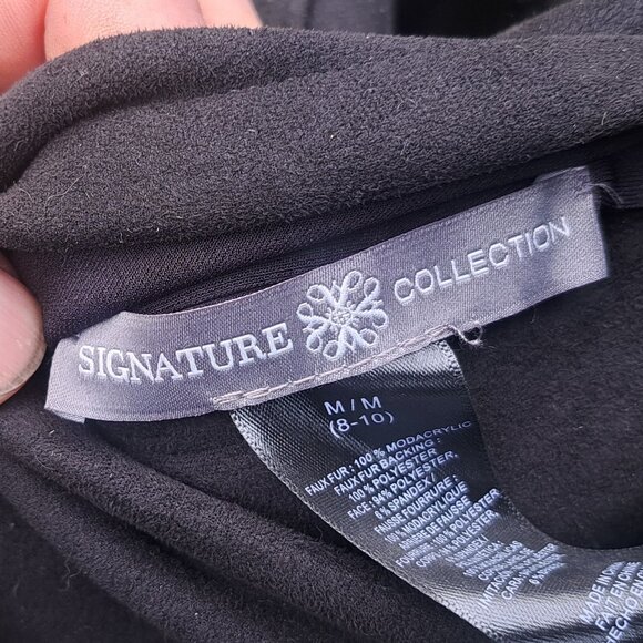 Faux Fur Long Black Vest - Picture 10 of 11